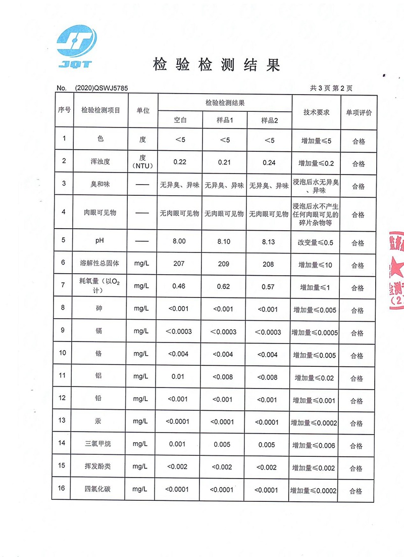 给水用聚乙烯电熔管件 检验检测报告 P4